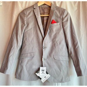 Black N Bianco Lil Muffin Signature Boy's Slim Fit Suit Jacket Gray 12 NWT